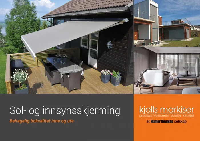 Samlebrosjyre for Kjells Markiser