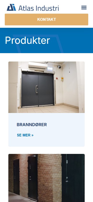 Produktsiden til Atlas Industri i mobilformat