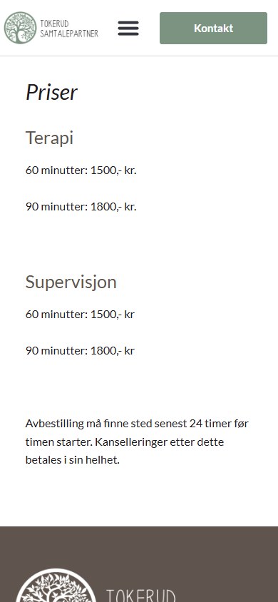 Prissiden til Tokerud Samtalepartner i mobilformat