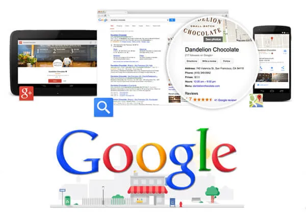 Google Business-profil vist i søkeresultatene