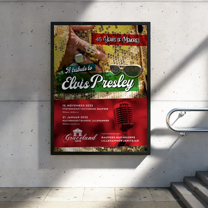 Plakat for 45 Years of Memories, en hyllest til Elvis Presley