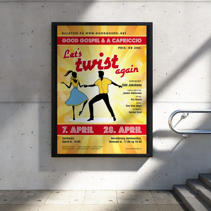 Plakat for Good Gospel og A Capriccio, Let's twist again