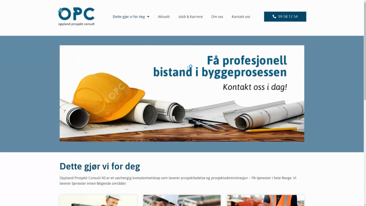 Hjemmeside for OPC