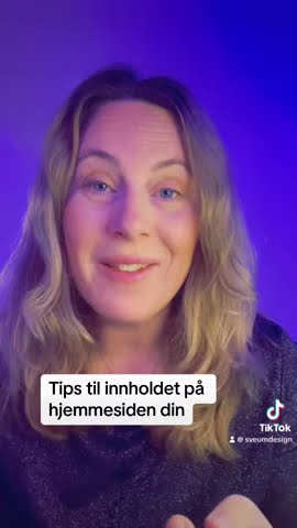Tips til innhold på hjemmesiden