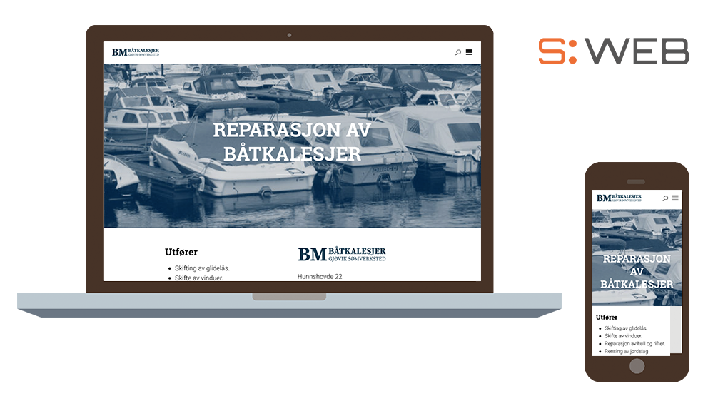 BM-Båtkalesjer- Responsiv hjemmeside